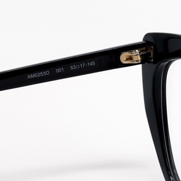 NEW ALEXANDER MCQUEEN EYEGLASSES AM0253O 001 CAT EYE BLACK WOMEN EYEWEAR - Picture 8 of 9